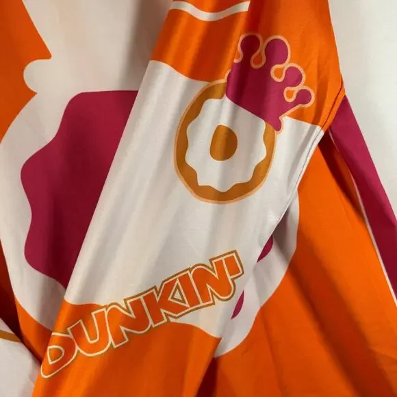 Dunkin’ Donuts Men’s S/M Dunkings Performance Shirt Orange Stretch Lightweight - Picture 9 of 9